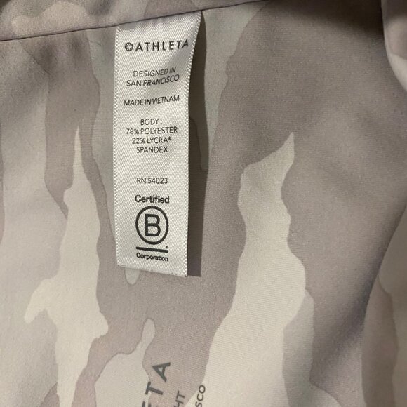 Athleta Elation 7/8 Tan Camo Tight Size M - Picture 5 of 8